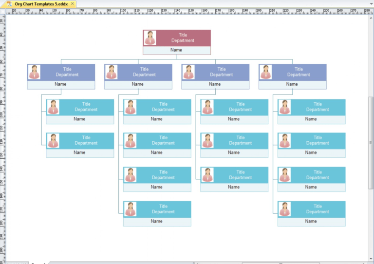 Ic Hierarchical Organizational Chart With Pictures Within Org Chart Template Word