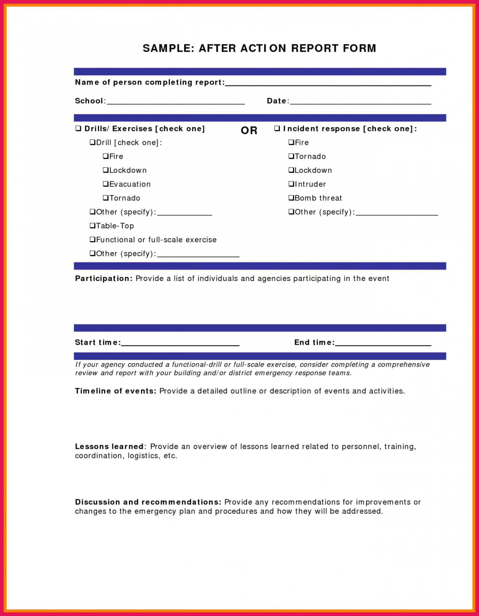 001 After Action Report Template Fascinating Ideas Military within ...