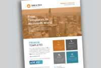 001 Corporate Flyer Template In Word Free Templates For throughout Templates For Flyers In Word