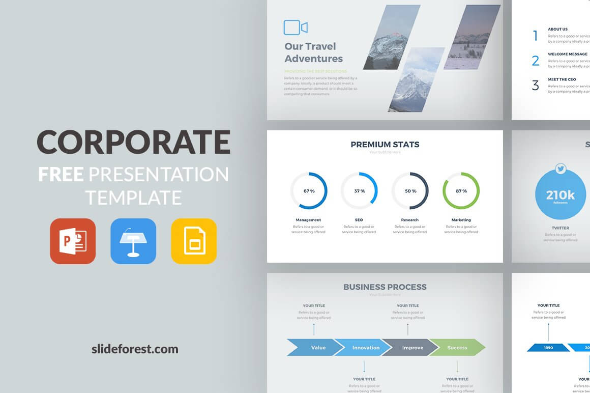 001 Corporate Powerpoint Templatev1545164288 Business Throughout Sample Templates For Powerpoint Presentation