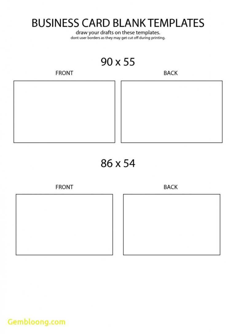 free plain business card templates printable