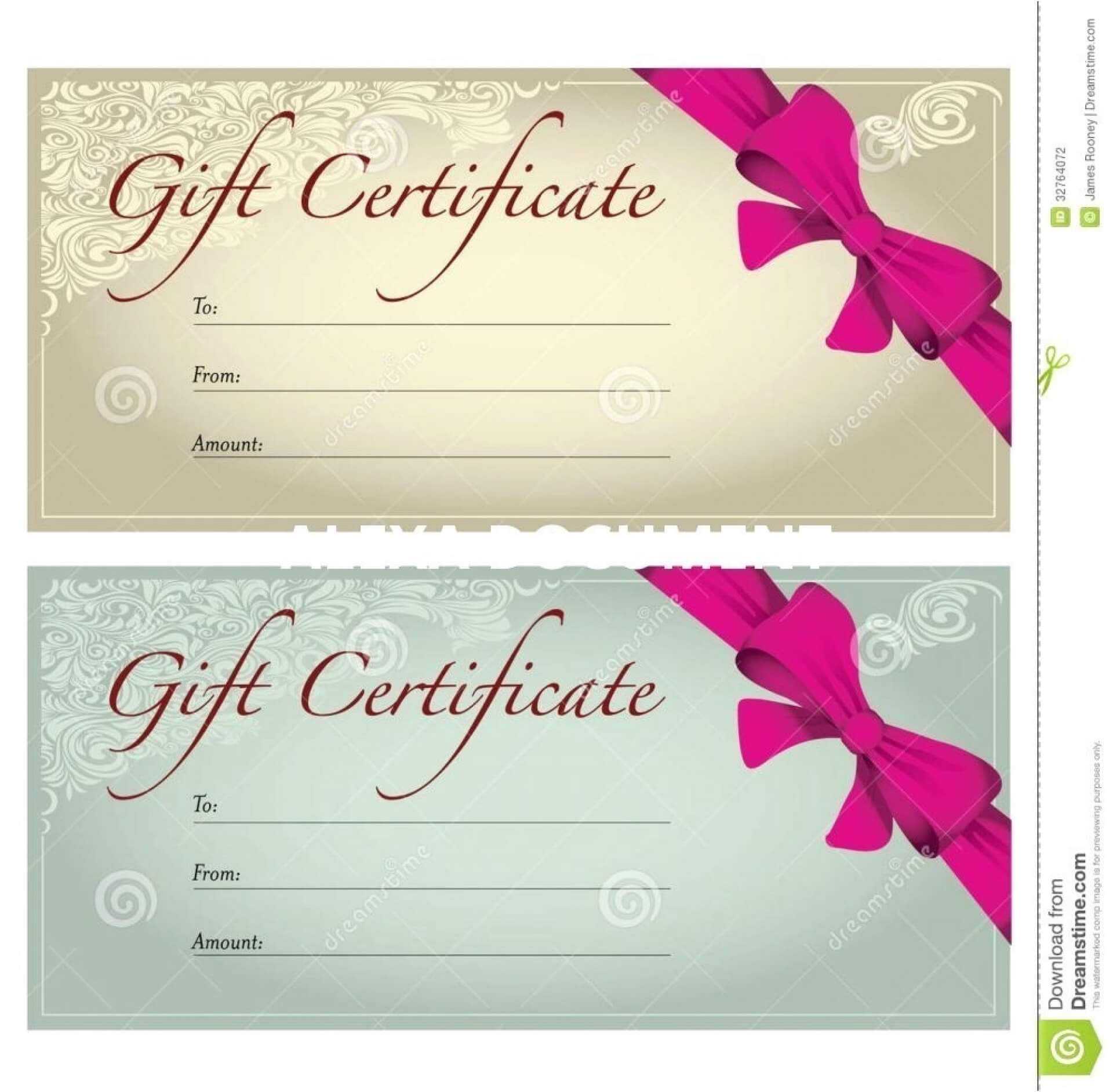 001 Salon Gift Certificate Templates Free Printable Hair Intended For Salon Gift Certificate Template