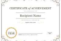 001 Word Certificate Template Download Of Achievement Image regarding Word Certificate Of Achievement Template