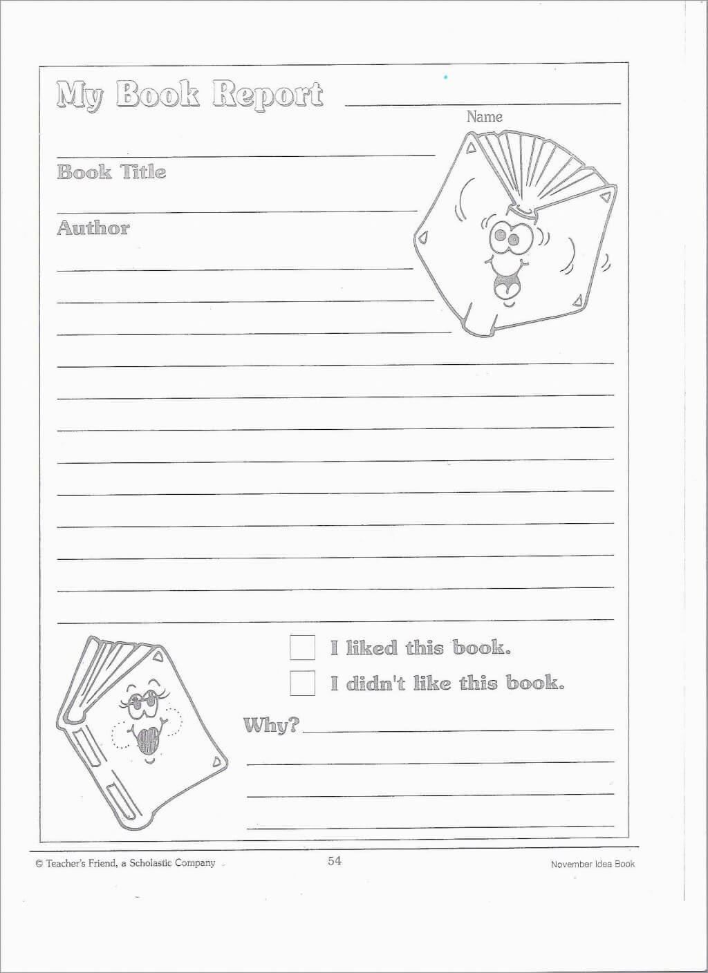 002 Free Book Report Templates Reading Comprehension Grade In 2Nd Grade Book Report Template