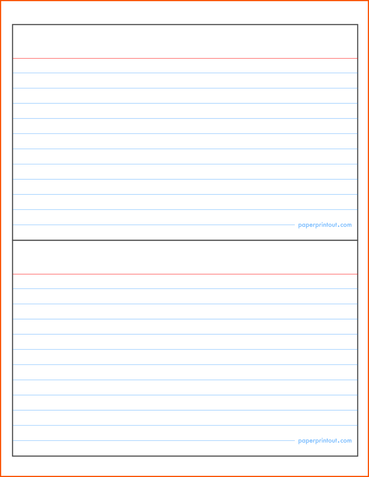 4X6 Note Card Template Word Professional Template