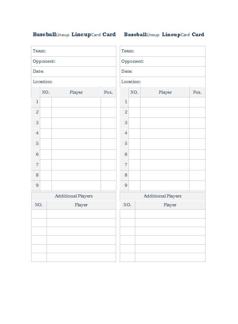 003 Baseball Lineup Card Template Imposing Ideas Dugout For Baseball Lineup Card Template