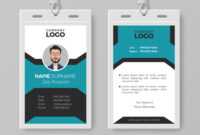003 Creative Employee Id Card Template Vector Badge Best throughout Portrait Id Card Template