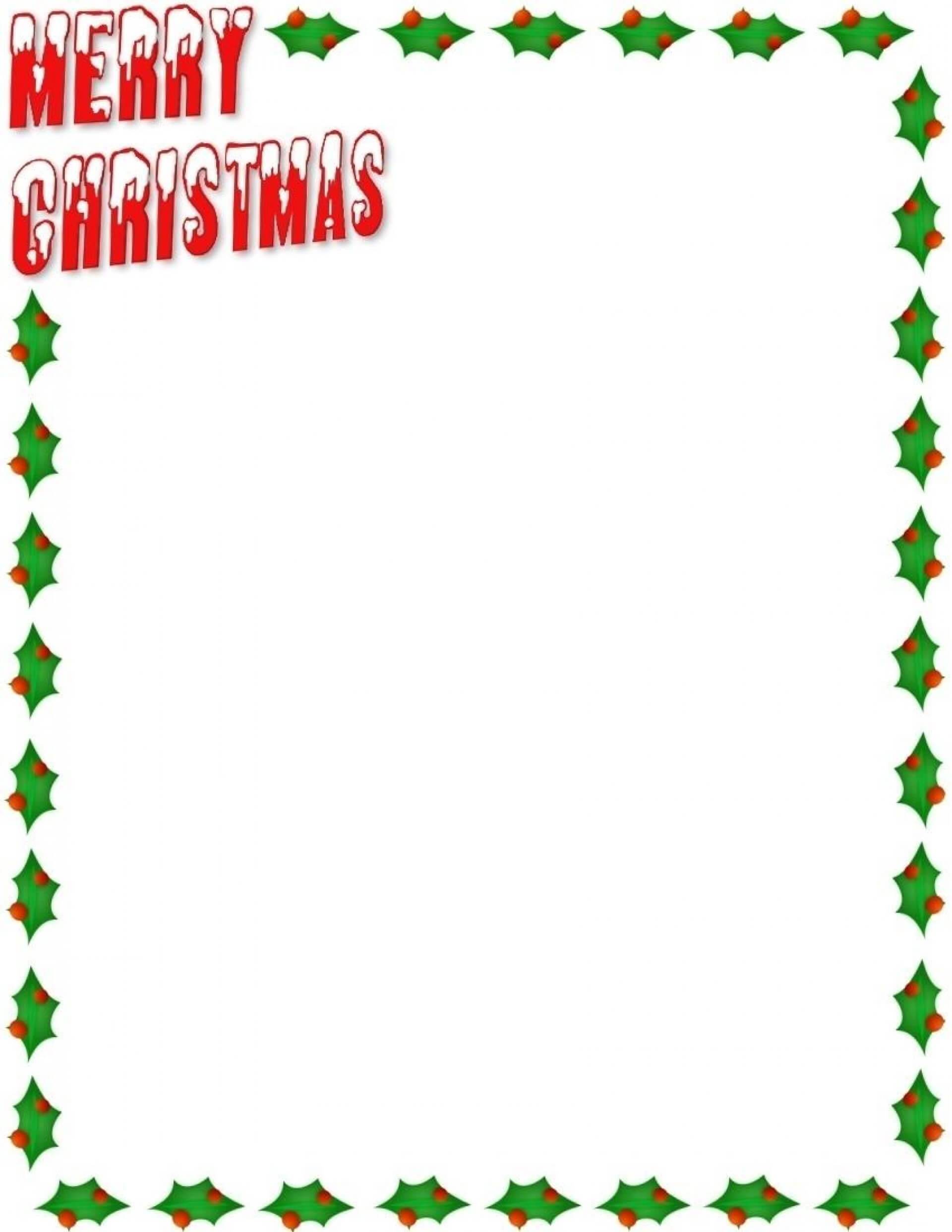 003 Free Christmas Templates For Word Template Ideas Within Christmas Border Word Template