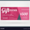 003 Gift Card Design Template Voucher Discount Vector Within Gift Card Template Illustrator