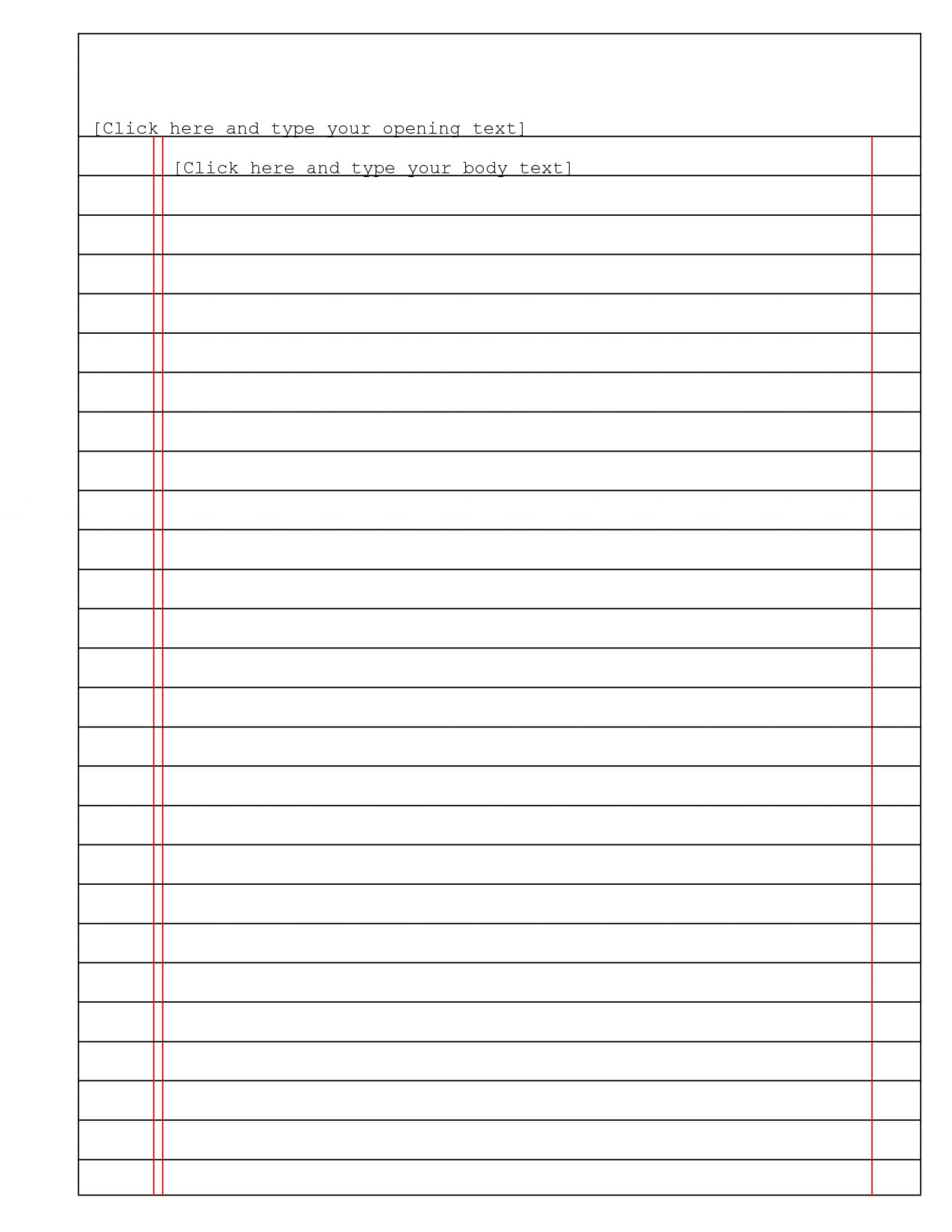 003 Microsoft Word Lined Paper Template Ideas Fantastic For Notebook Paper Template For Word