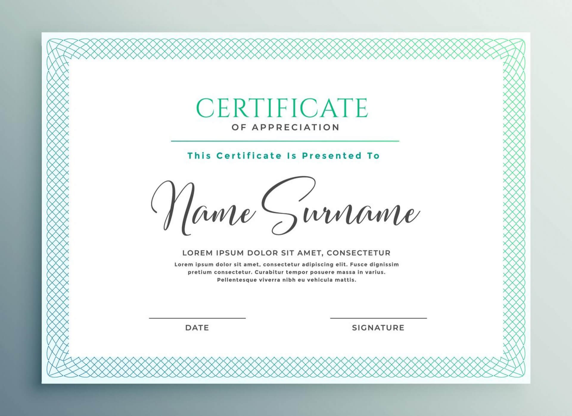 003 Template Ideas Blank Certificate Of Appreciation For Certificate Of Appreciation Template Free Printable