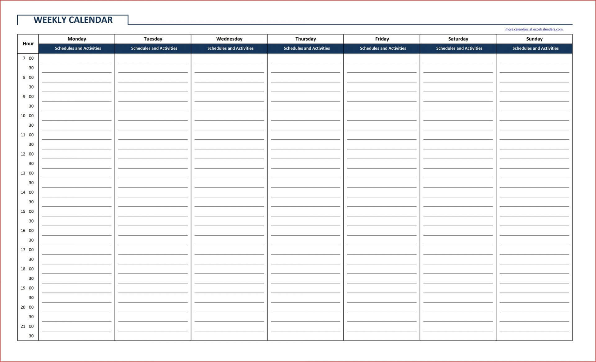 003 Template Ideas Weekly Calendar Excel Class Phenomenal Regarding Blank Activity Calendar Template
