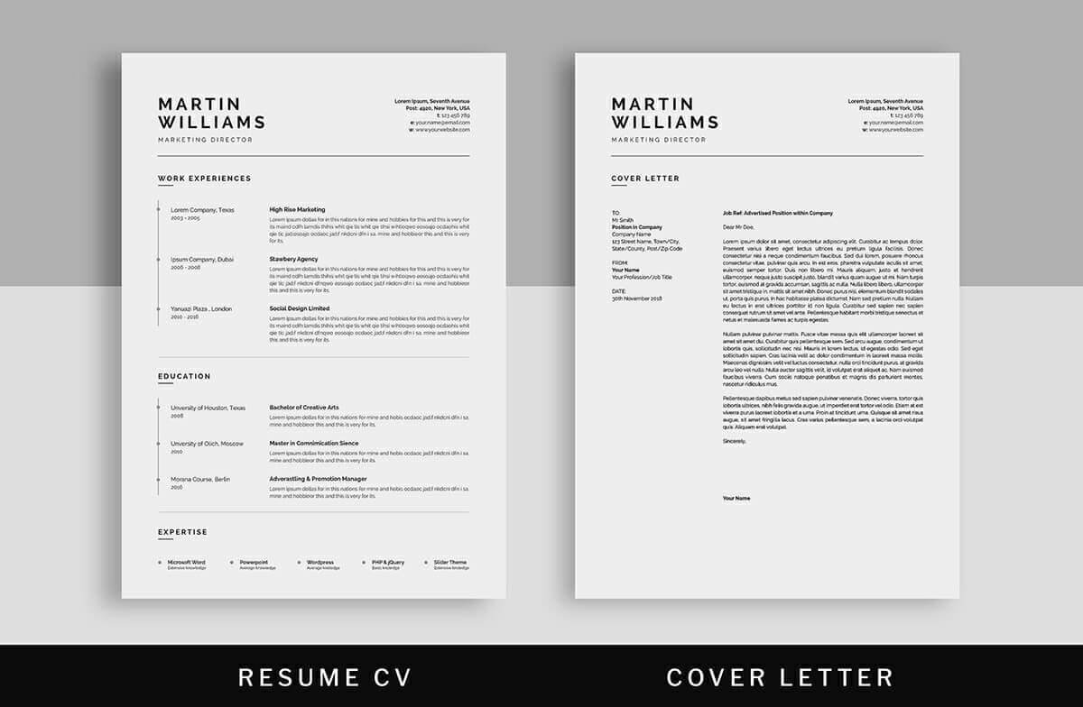 003 Two Column Resume 3 Cv Template Word Impressive 2 Ideas Within 3 Column Word Template