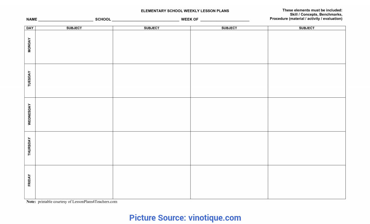 004 Best Lesson Plan Template Word Editable Photos Of Weekly Within Teacher Plan Book Template Word