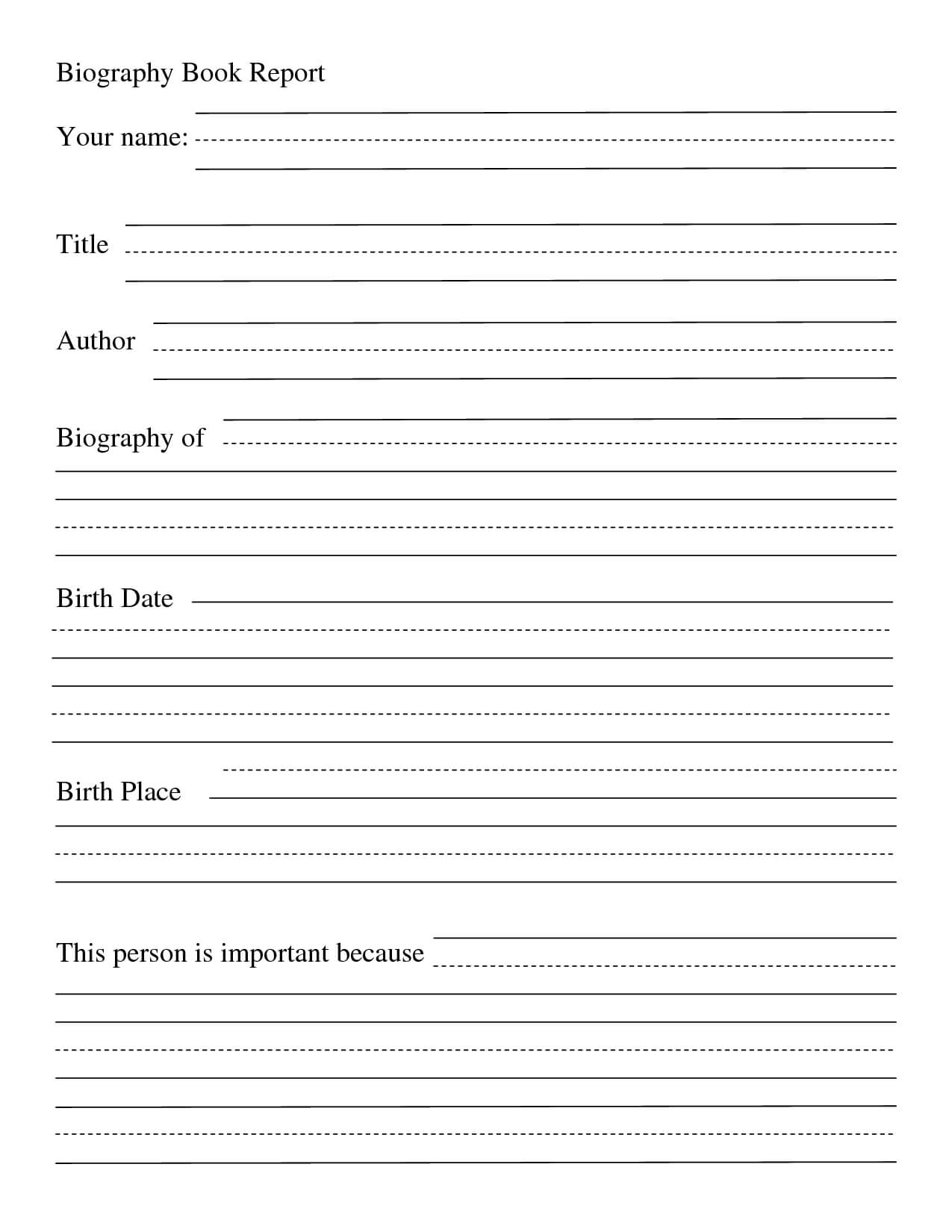 004 Biography Book Report Template Formidable Ideas 4Th In Book Report Template 4Th Grade