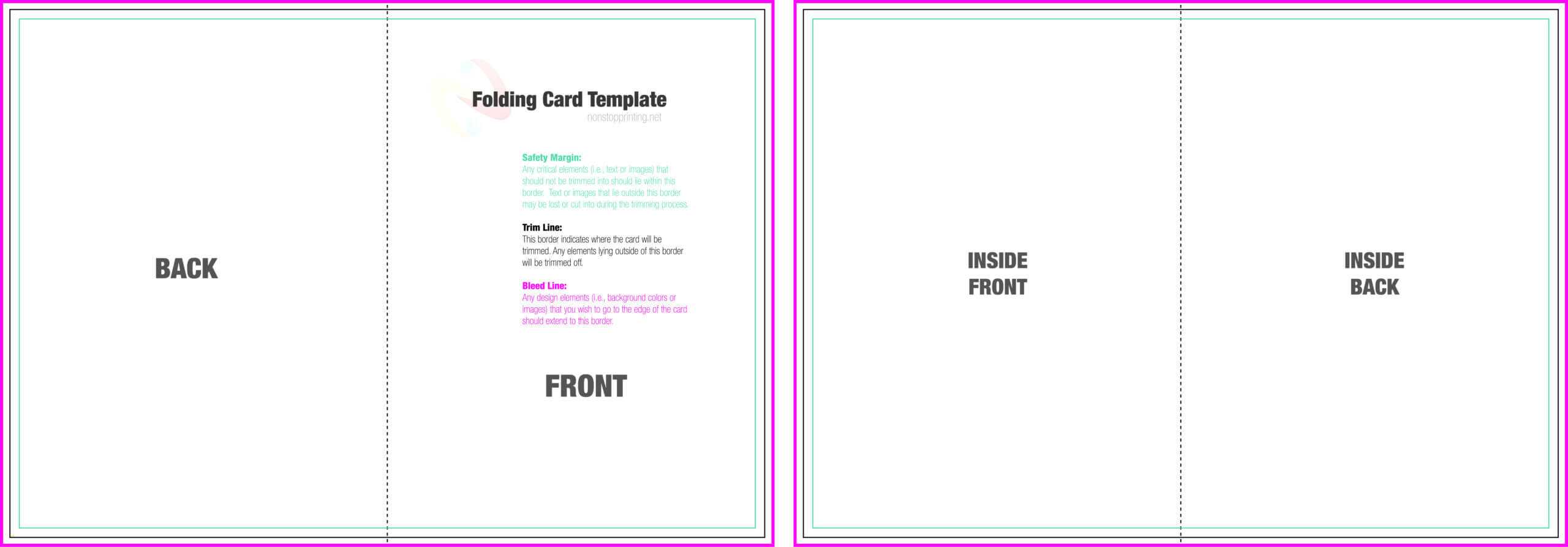 004 Blank Quarter Fold Card Template Free Ideas Greeting Inside Fold Out Card Template