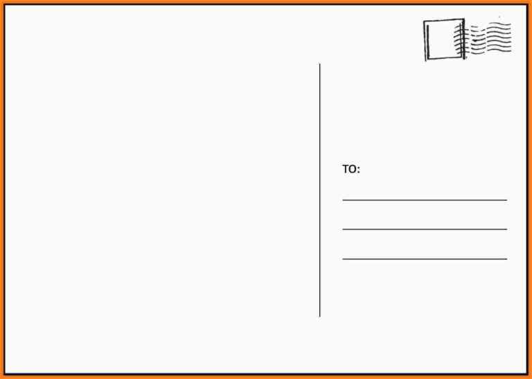Free Blank Postcard Template For Word Professional Template