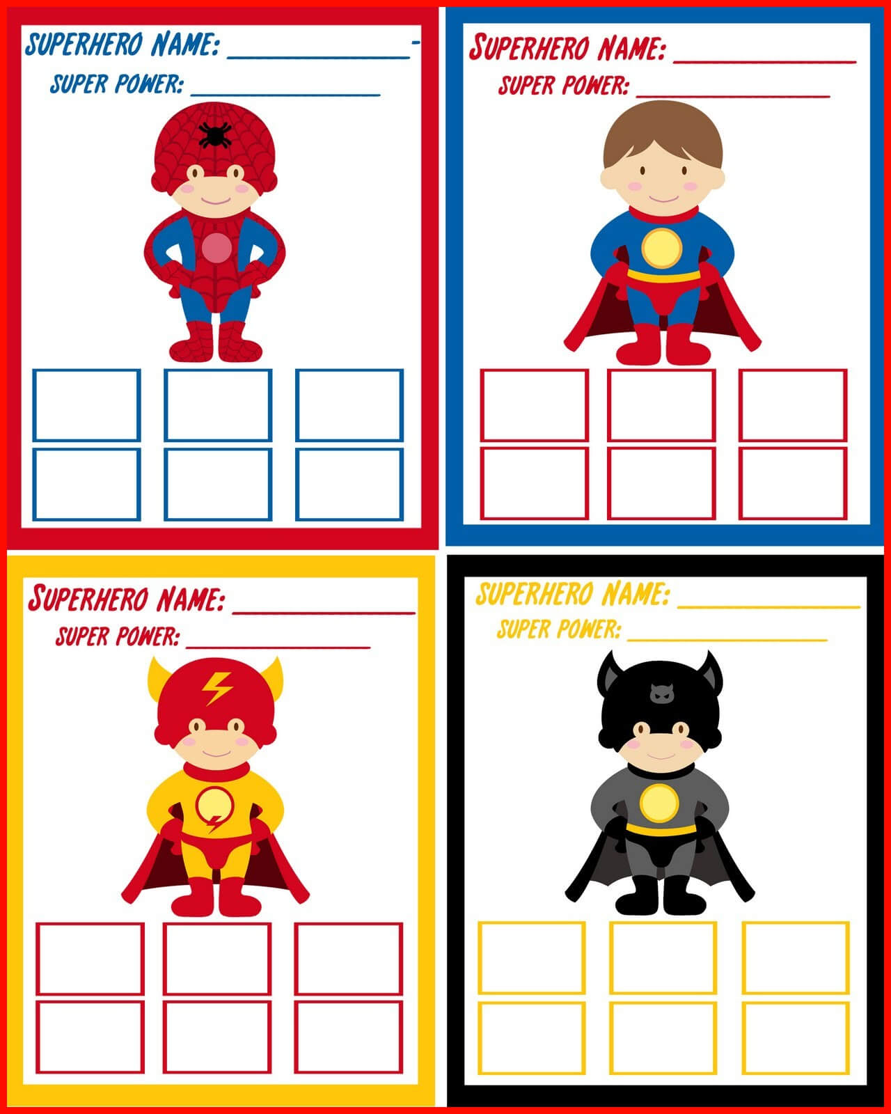 004 Superhero Birthday Invitations Templates Free Super Hero Regarding Superhero Birthday Card Template