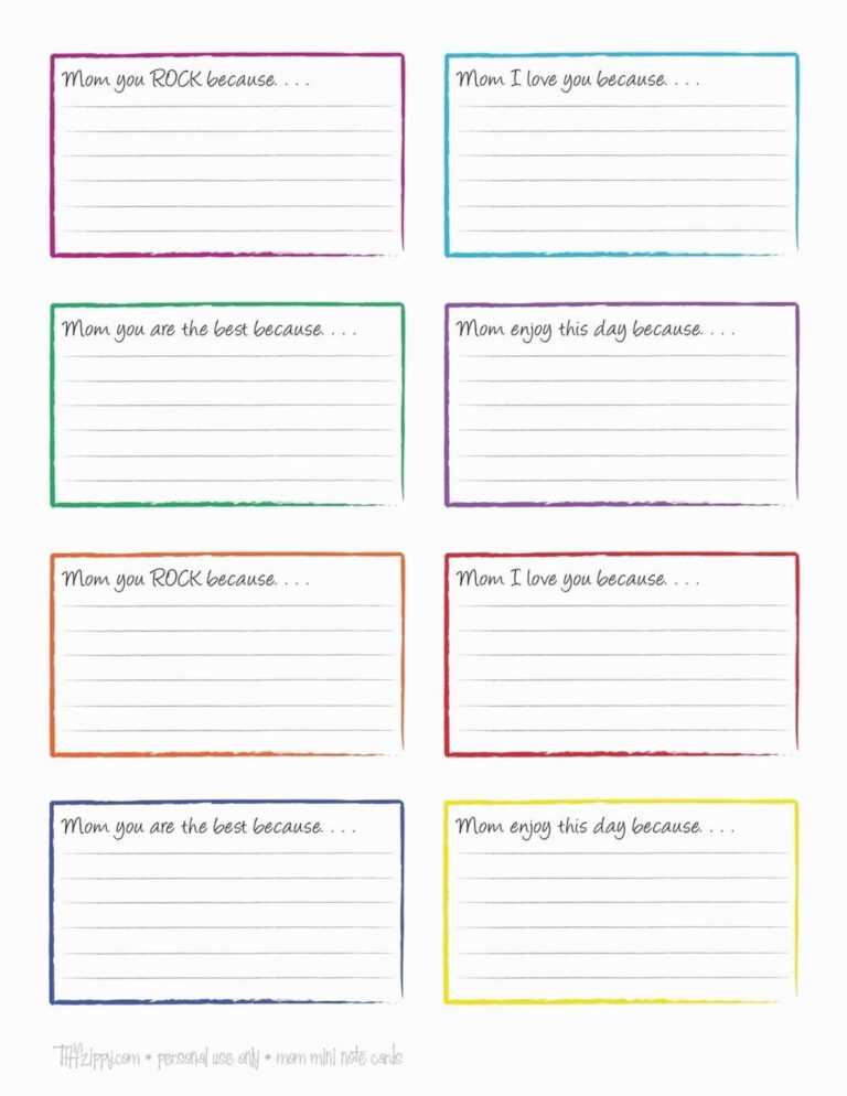 google docs templates notecard