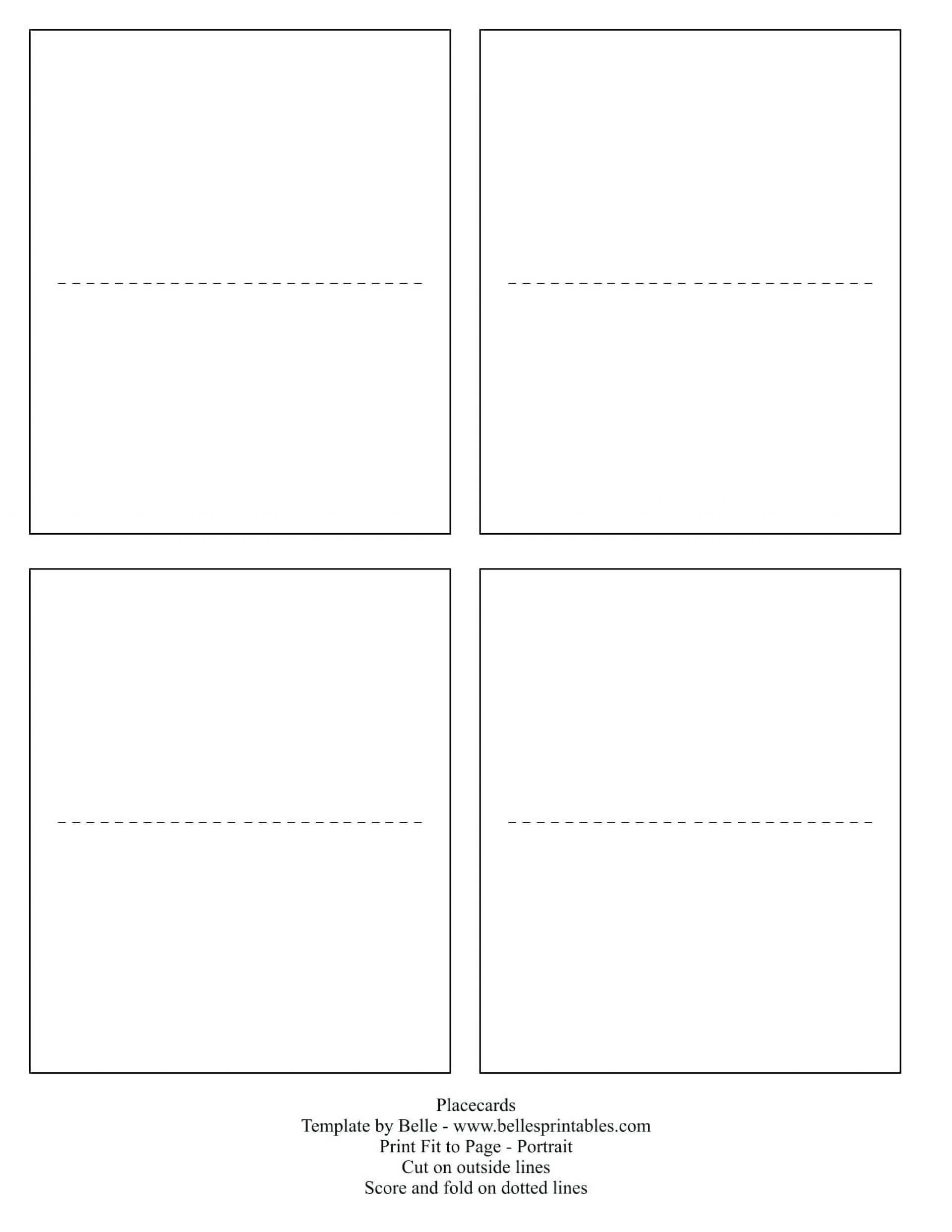 004 Template Ideas Free Printable Tent Cards Templates Table Pertaining To Blank Tent Card Template