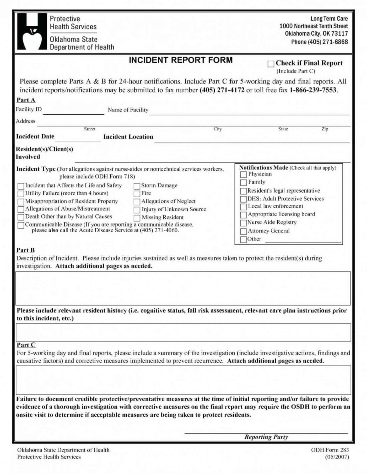 005 Accident Reporting Form Template Car Report Verypage For Hr Investigation Report Template