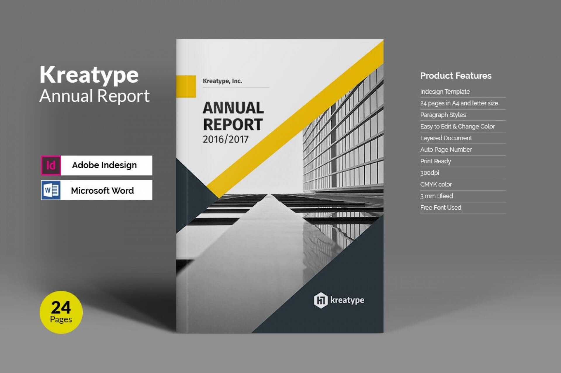 annual report word template free download