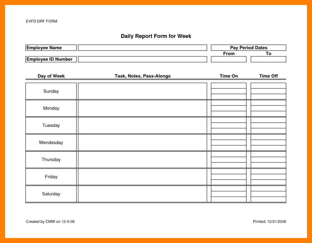 005 Daily Activity Report Template Word Lobo Development Within Activity Report Template Word
