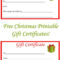 005 Free Printable Gift Certificate Template Pages Christmas Intended For Certificate Template For Pages