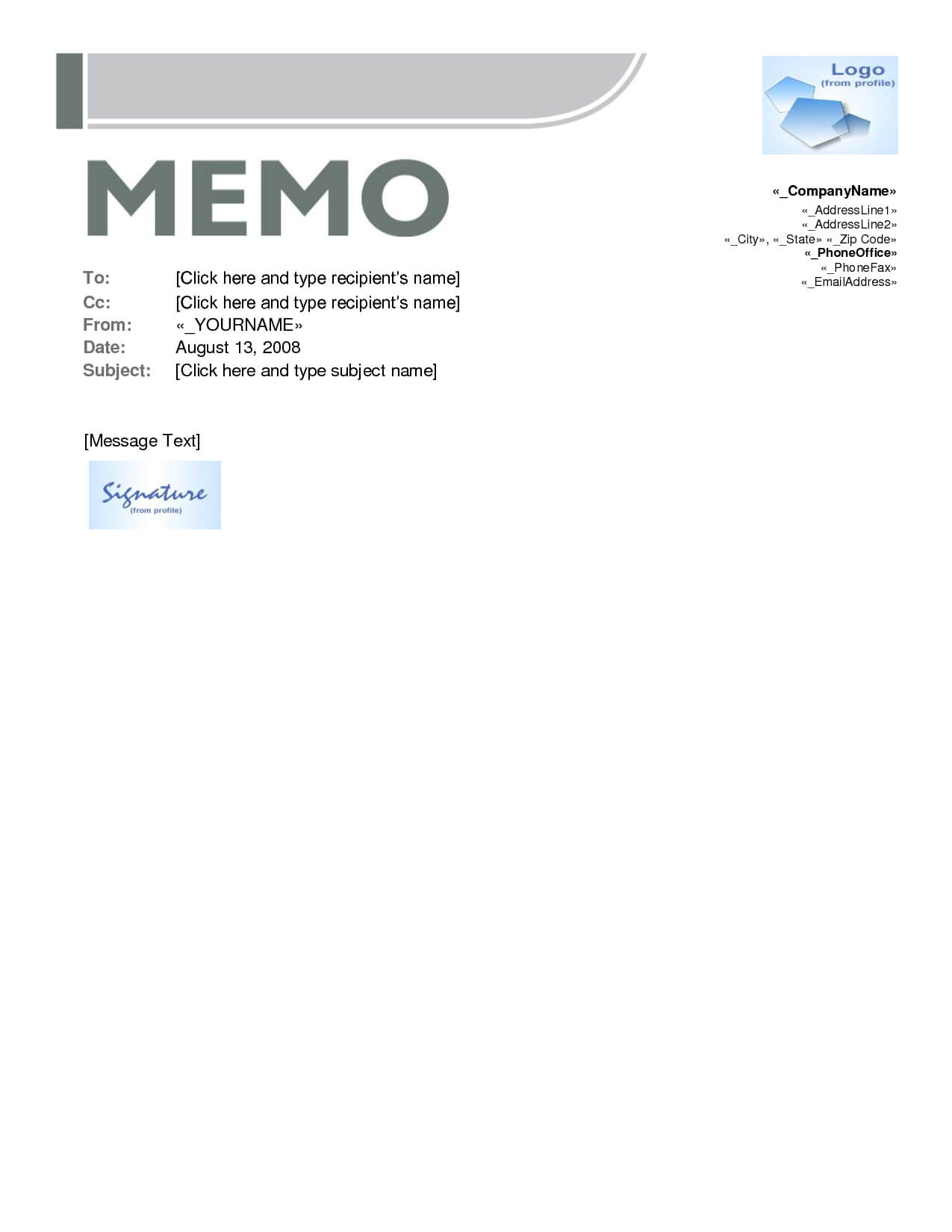 005 Microsoft Word Memo Template 421399 Templates For Pertaining To Memo Template Word 2013