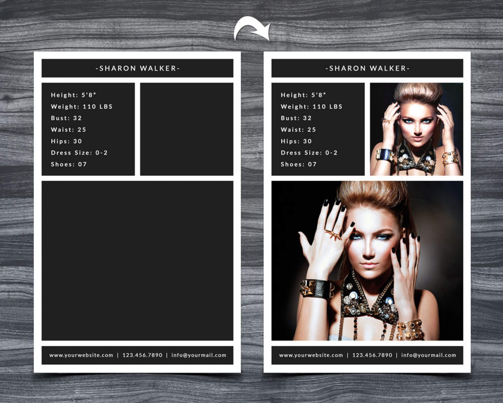 005 Model Comp Card Template Ideas Outstanding Psd Online Inside Download Comp Card Template