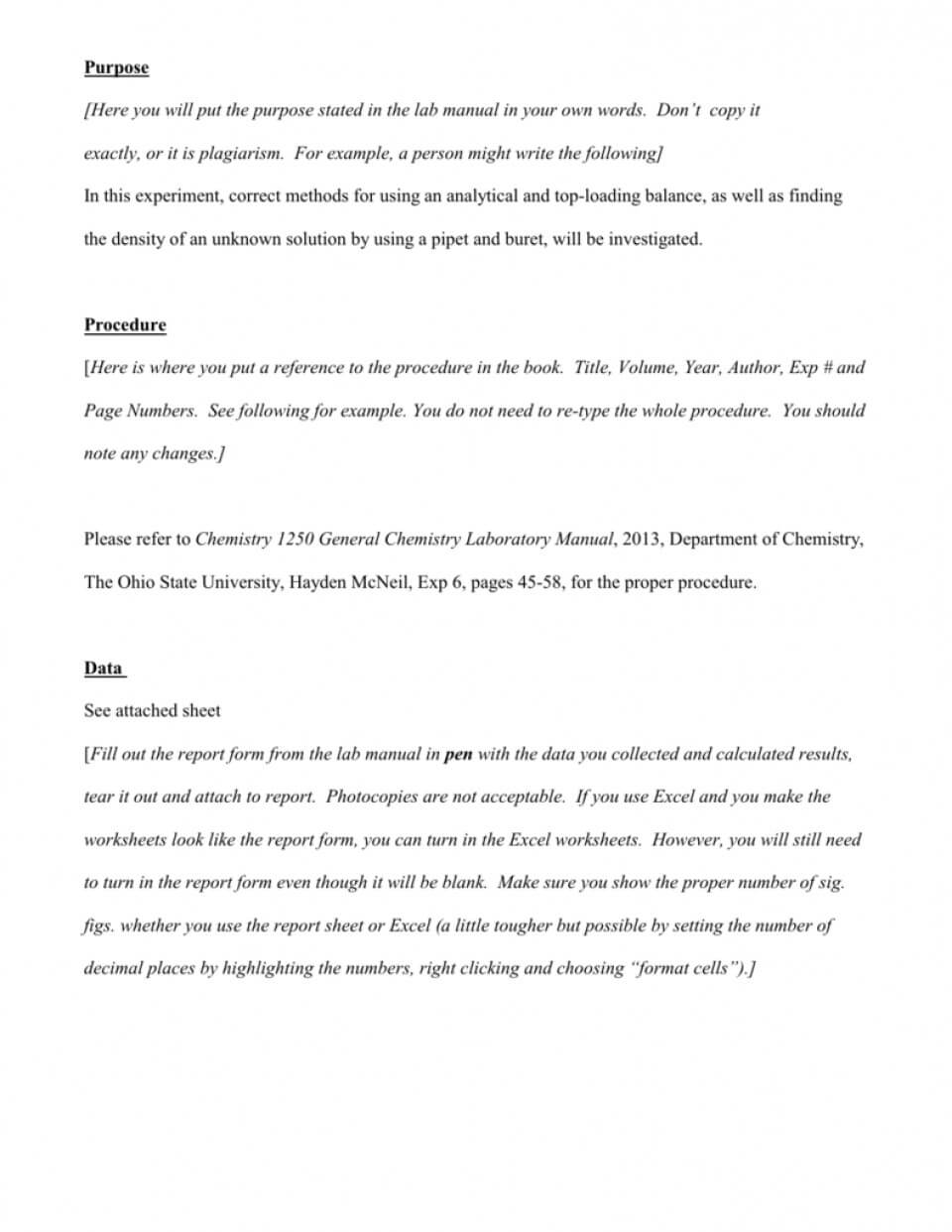 006 Chemistry Lab Report Template Striking Ideas Example With Regard To Lab Report Template Chemistry