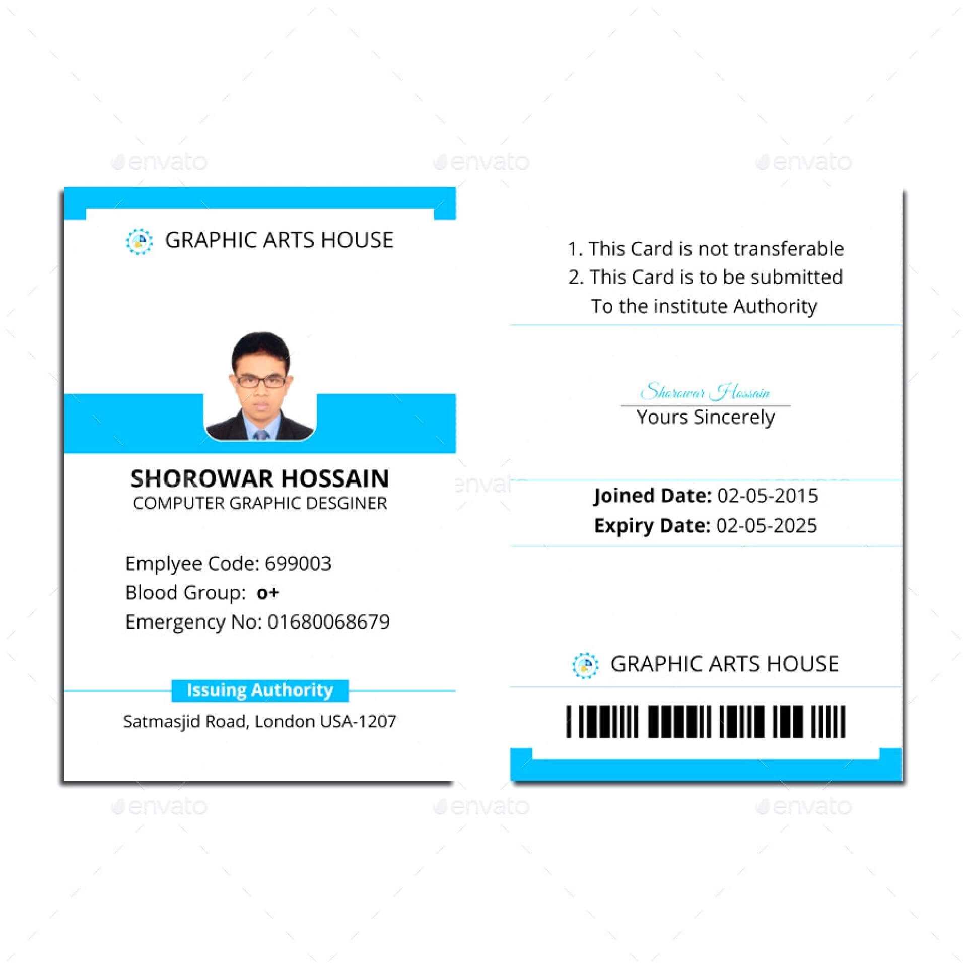  Employee Card Template Word Professional Template