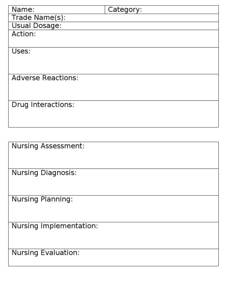 006 Nursing Drug Card Template Staggering Ideas Student Pertaining To Pharmacology Drug Card Template