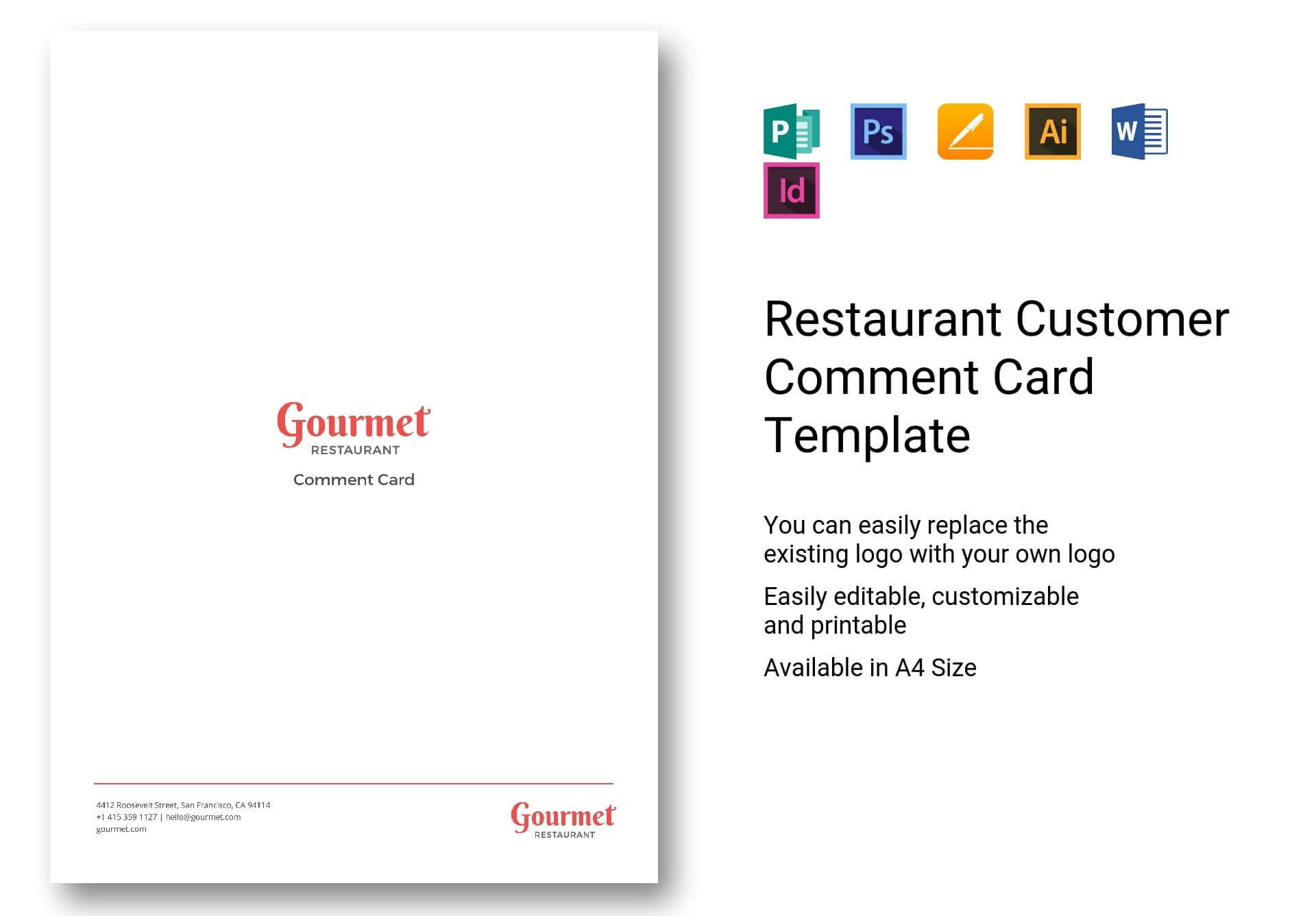006 Restaurant Customer Comment Card Template Frightening Intended For Restaurant Comment Card Template