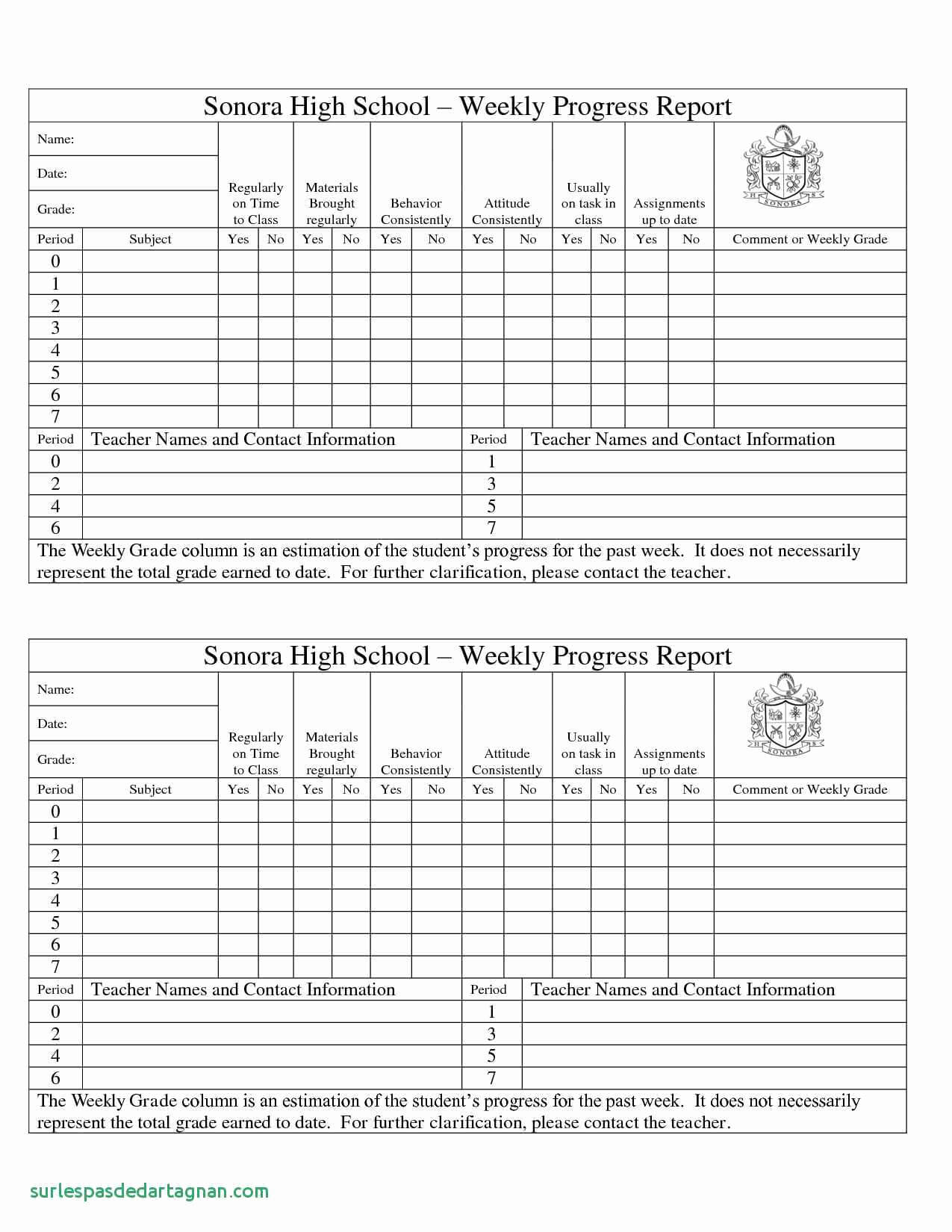 006 Student Progress Report Template Templates Sample Within Usmc Meal Card Template