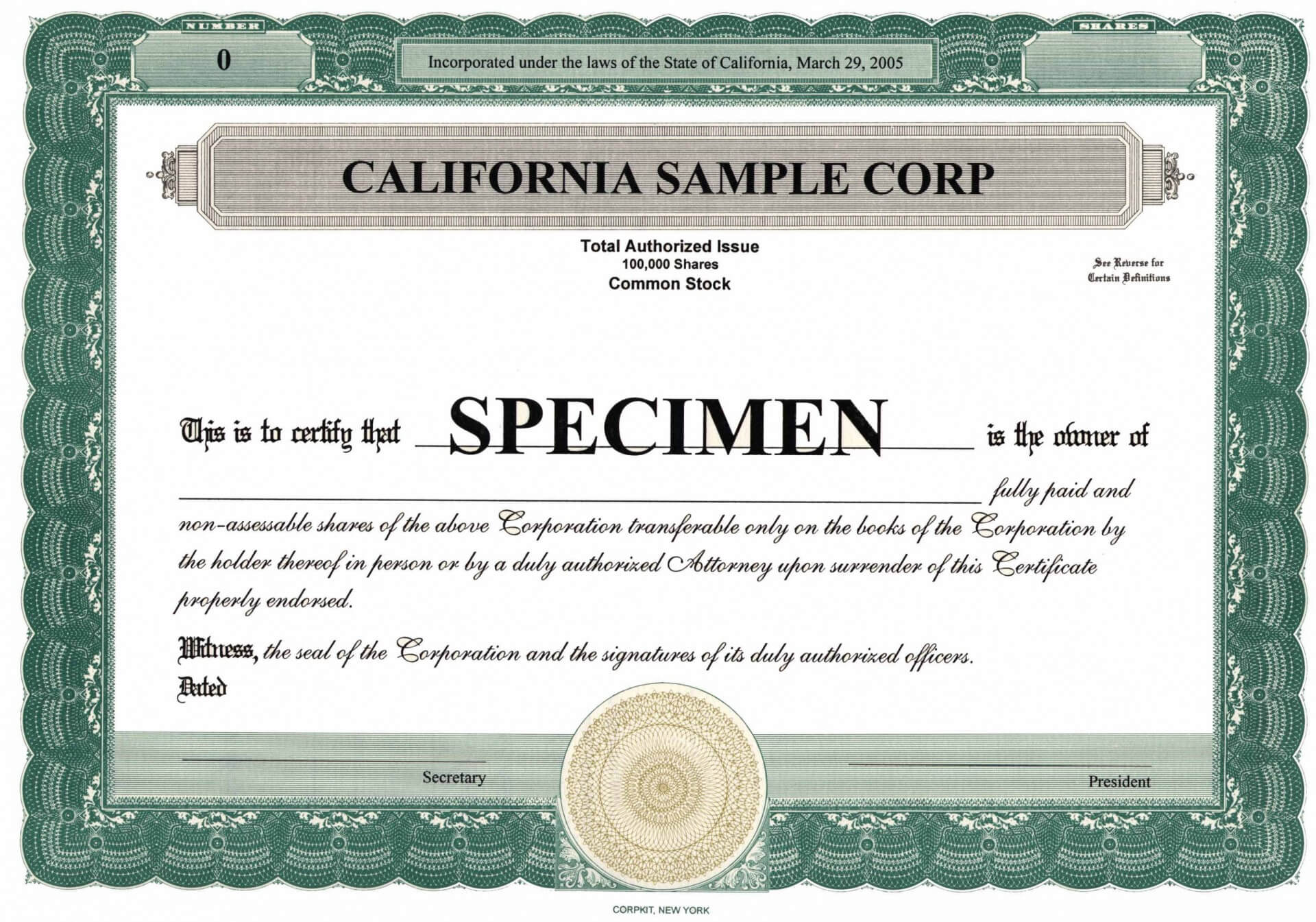 007 Stock Certificate Templates Word Download Now Blank Free Within Share Certificate Template Pdf