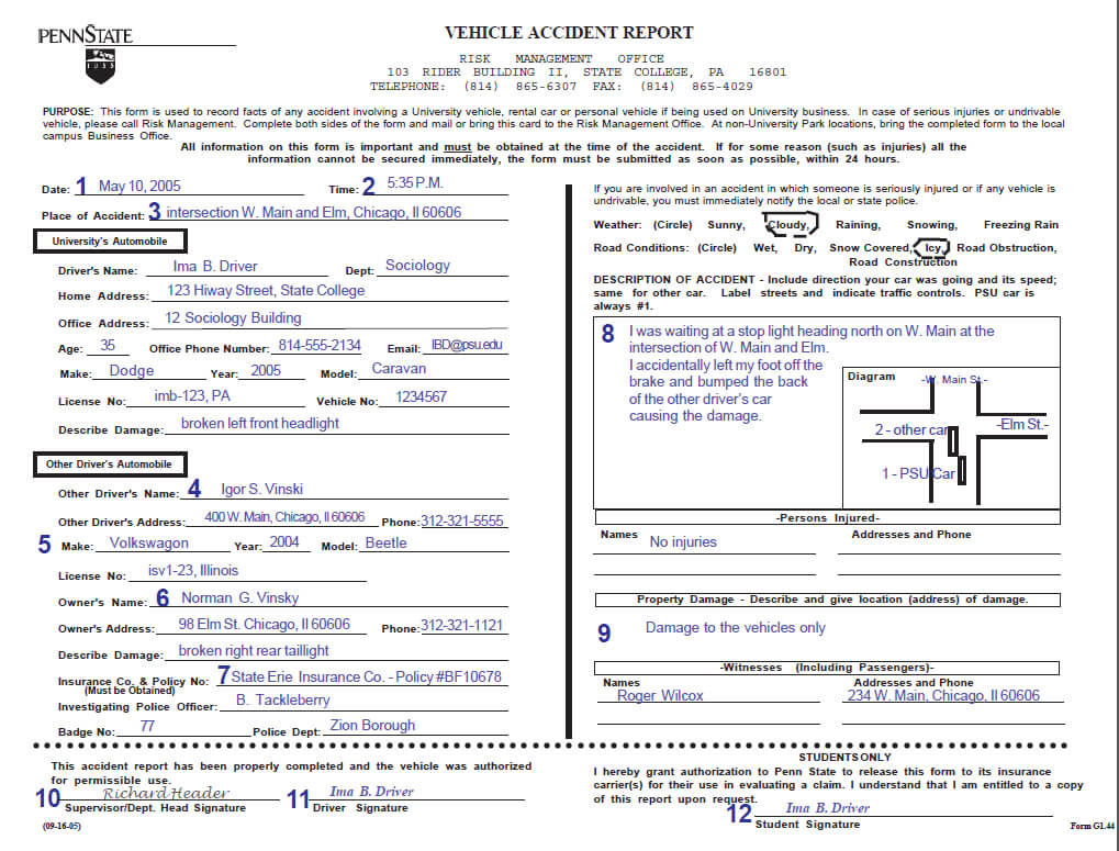 007 Vehicle Accident Report Form Template Doc Rare Ideas Pertaining To Motor Vehicle Accident Report Form Template