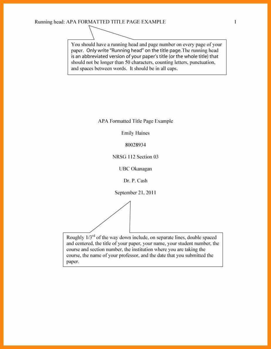 008 Apa Cover Page Template Title Pages In Format Within Apa Format Template Word 2013