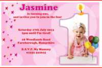 008 First Birthday Invitation Templates Free Download Indian with regard to First Birthday Invitation Card Template