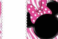 008 Minnie Mouse Birthday Invitation Template Ideas Striking with Minnie Mouse Card Templates