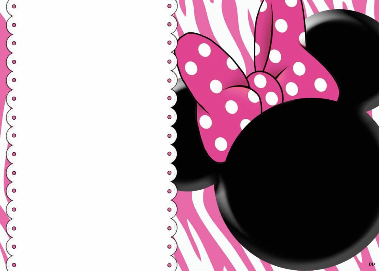 008 Minnie Mouse Birthday Invitation Template Ideas Striking With Minnie Mouse Card Templates