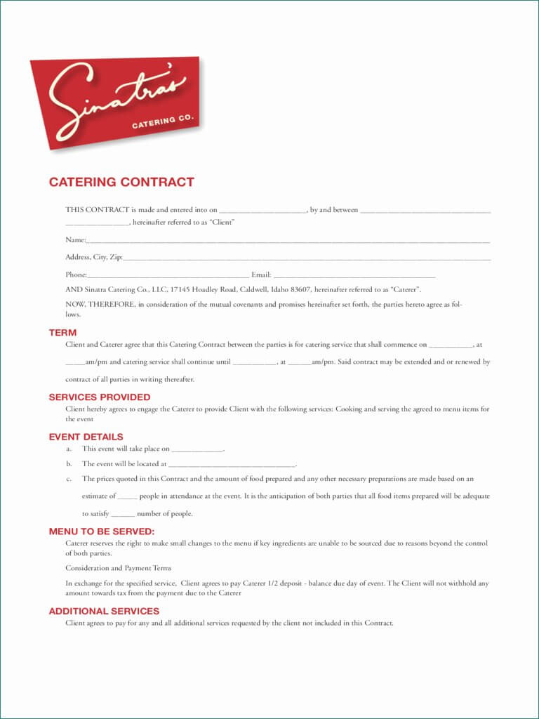 008 Template Ideas Free Catering Contract Image1 Unique Word Within Catering Contract Template Word