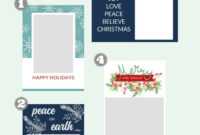 009 Free Printable Holiday Photo Card Templates Template with Free Templates For Cards Print