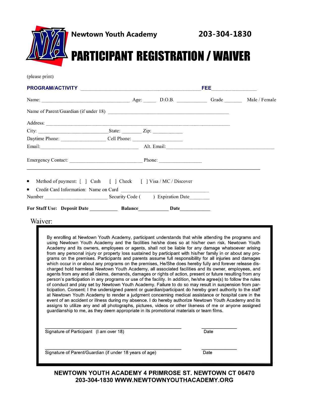009 Large Free Printable Camp Registration Form Templates With Camp Registration Form Template Word