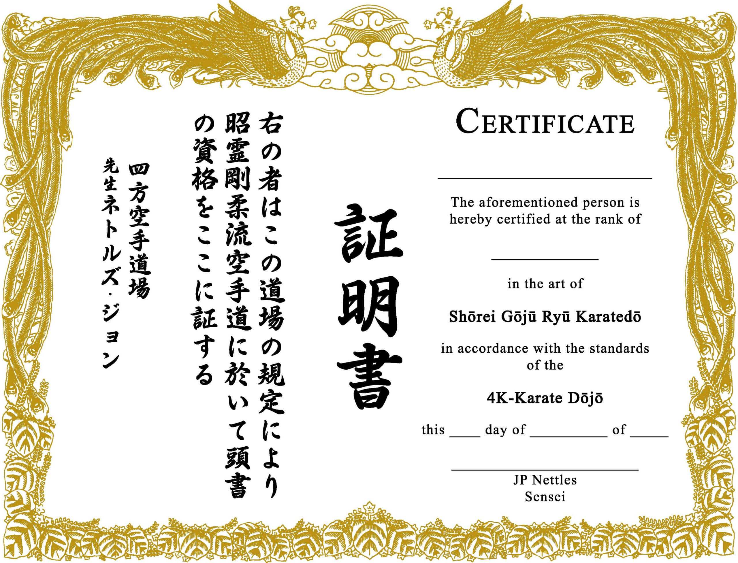 009 Martial Arts Certificate Templates Free Best Solutions Pertaining To Free Art Certificate Templates