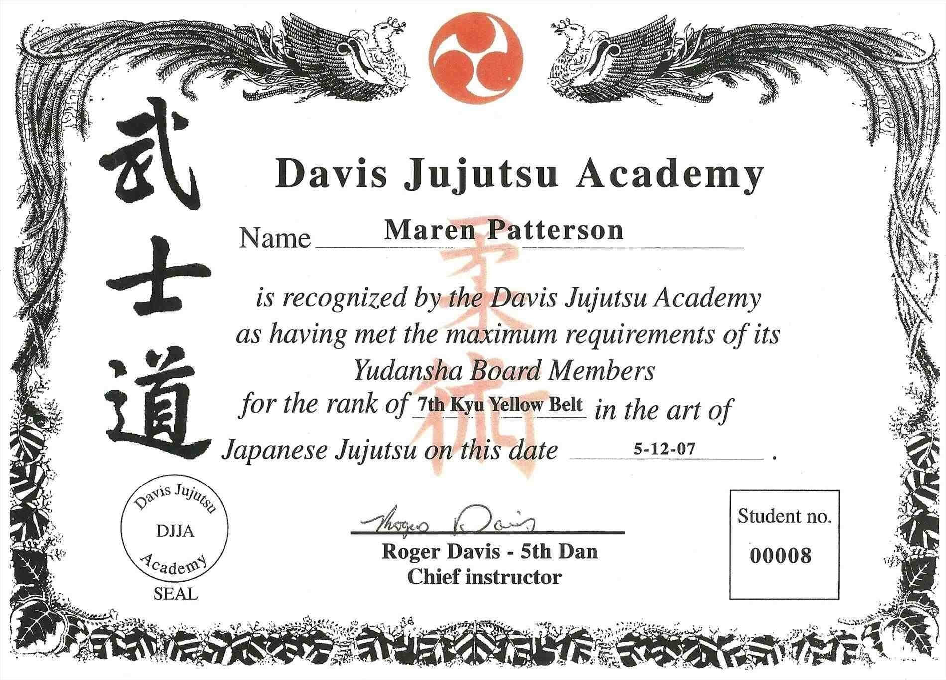 009 Martial Arts Certificate Templates Free Best Solutions Throughout Free Art Certificate Templates