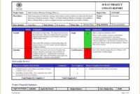 009 Project Management Report Template Excel And Status within Weekly Progress Report Template Project Management