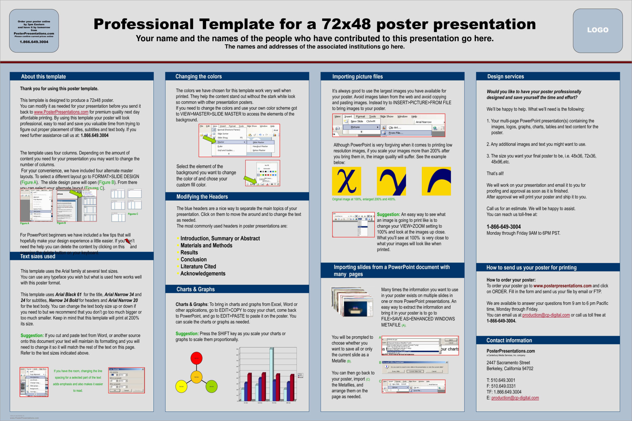 PowerPoint Scientific Poster Presentation Template