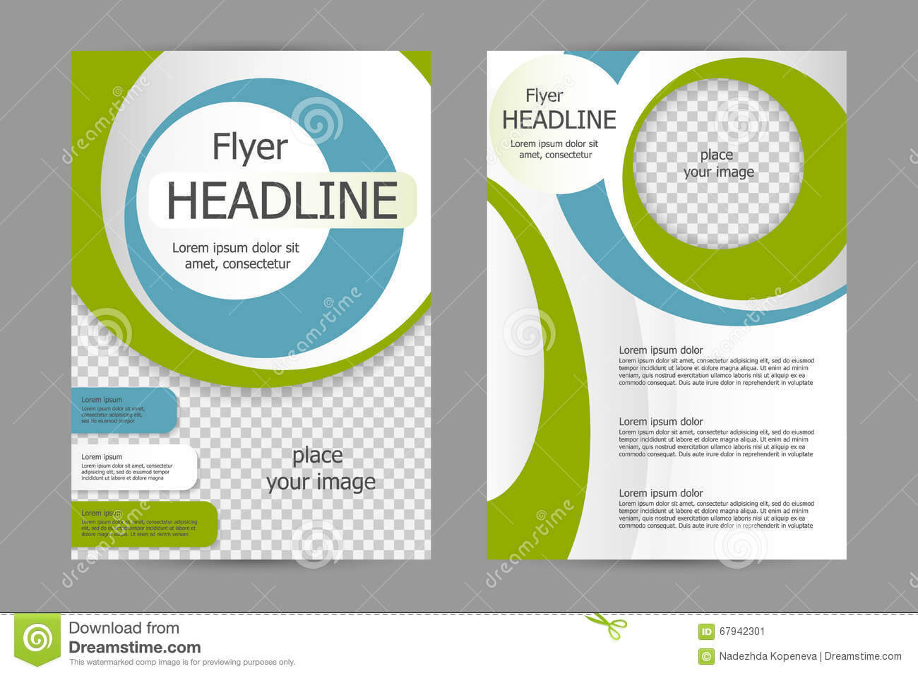 009 Vector Flyer Template Design Business Brochure Leaflet For Training Brochure Template
