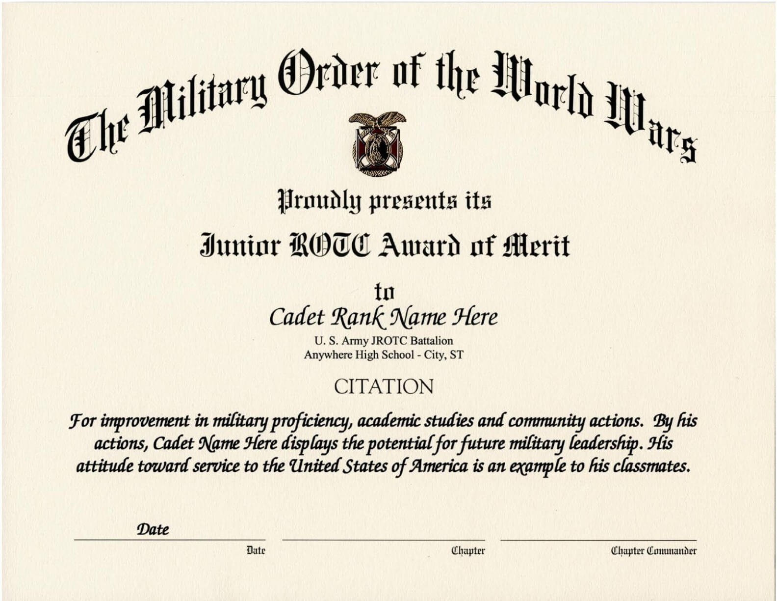 010 Army Certificate Of Achievement Template Microsoft Word Pertaining To Certificate Of Achievement Army Template
